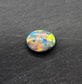 museum grade black opal with orange- multi color pattern and full face color