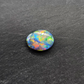 museum grade black opal with orange- multi color pattern and full face color