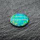 world class Black opal with exceptional green-multi color floral pattern