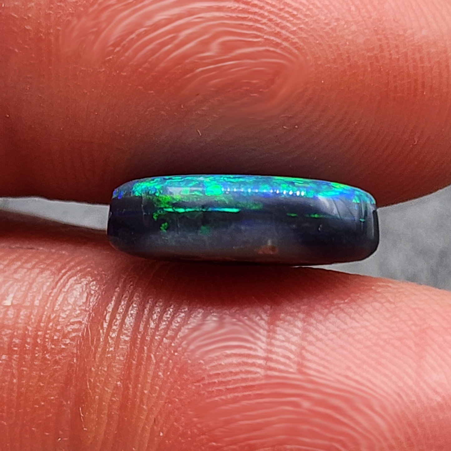 world class Black opal with exceptional green-multi color floral pattern