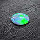 6.6cts Top gem black opal with vivid green-blue broad flash