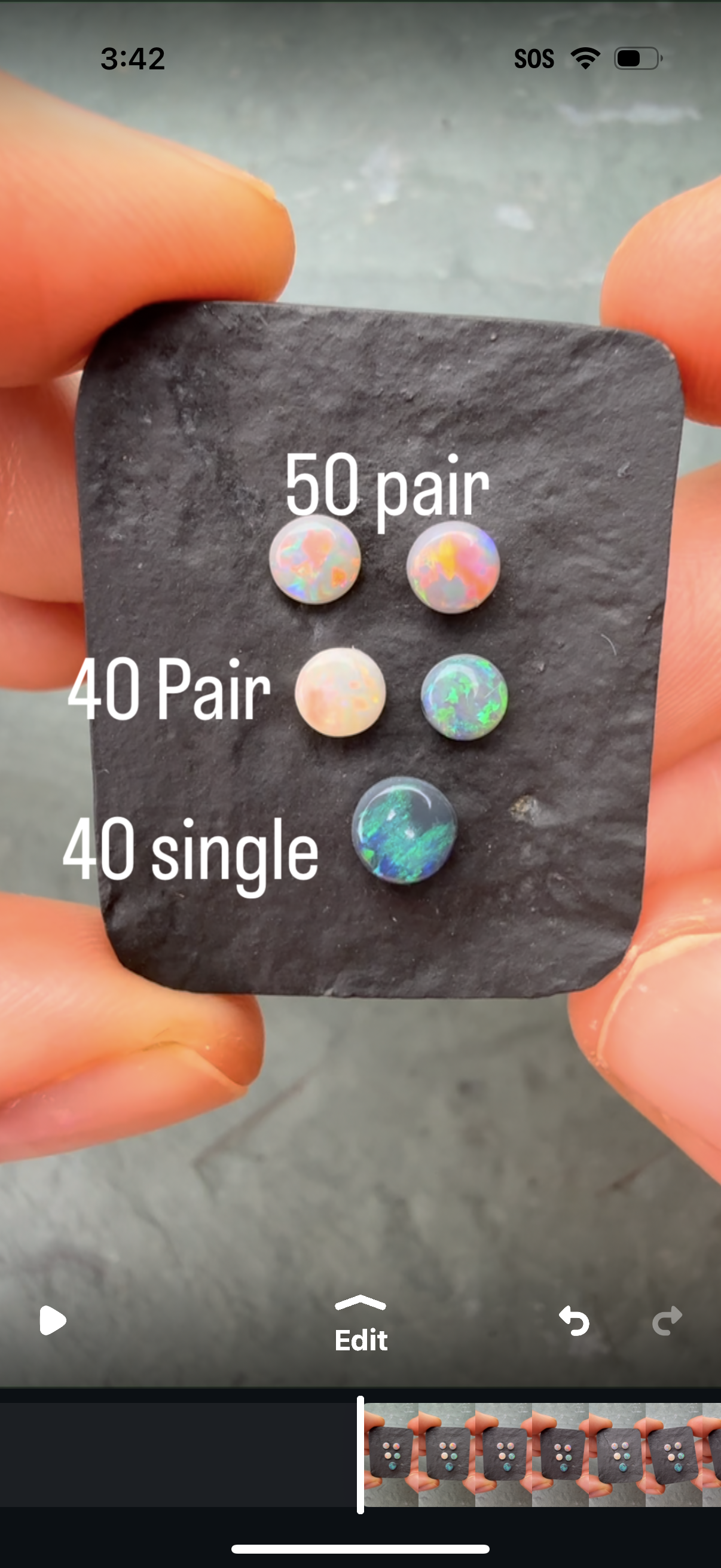 Semi- Crystal Opal Parcel With A Red, Pink Multicolor Play Of Color, From Lightning Ridge Australia