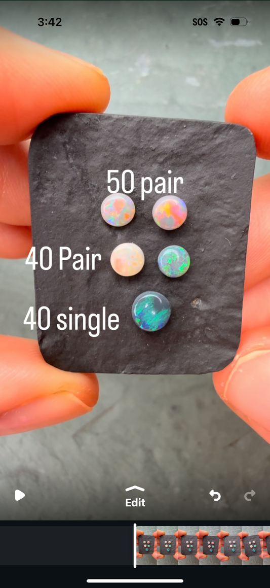 Semi- Crystal Opal Parcel With A Red, Pink Multicolor Play Of Color, From Lightning Ridge Australia