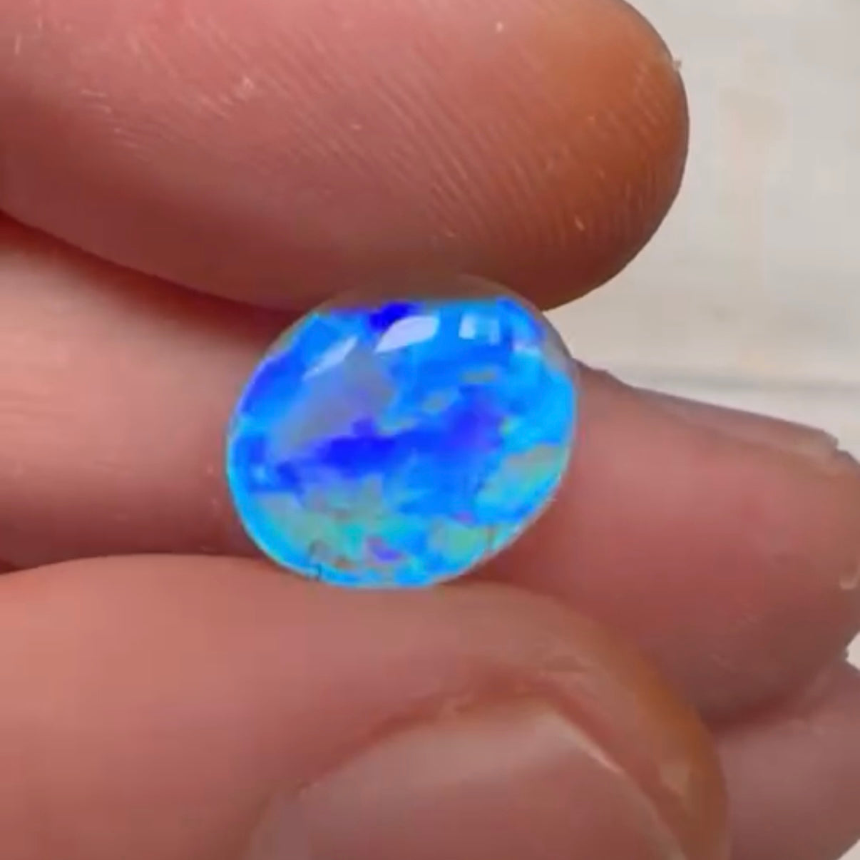 3.09cts Crystal Opal With A Green Blue Play Of Color, From Lightning Ridge Australia (Copy)