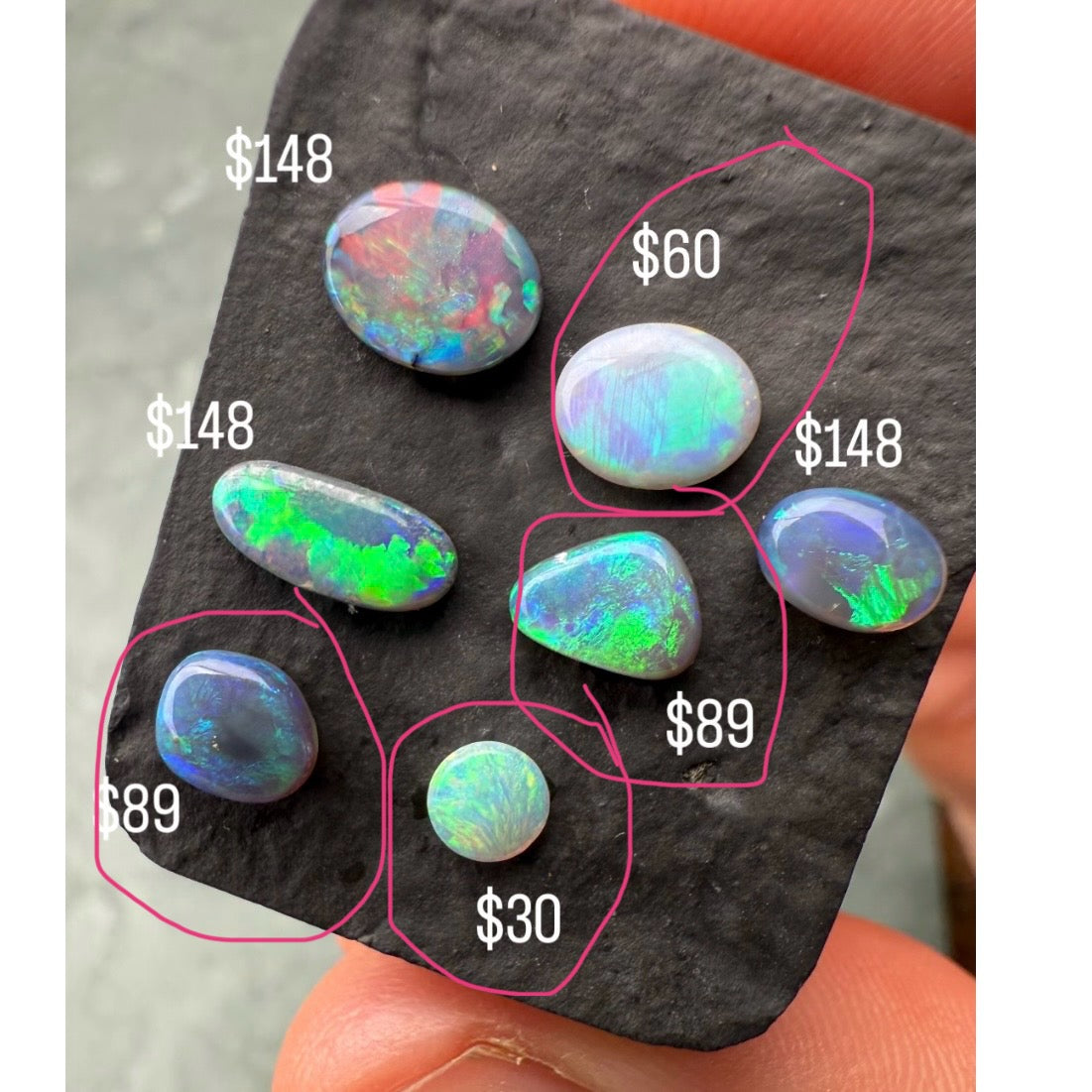 1.45ct Mini-Series Parcel From Lightning Ridge Australia