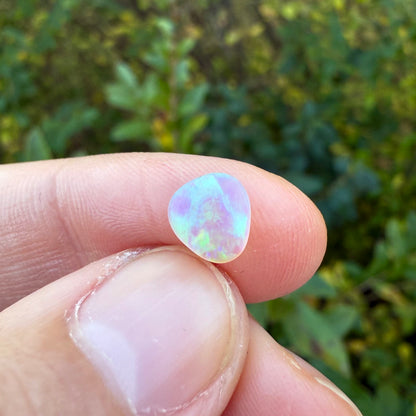 0.70ct Matte Crystal Opal With A Green, Blue Play Of Color, From Lightning Ridge Australia