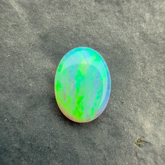 0.83cts Affordable Crystal Opal With A Blue Green Play Of Color, From Lightning Ridge Australia