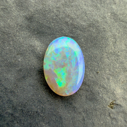 0.64cts Affordable Crystal Opal With A Blue Green Play Of Color, From Lightning Ridge Australia