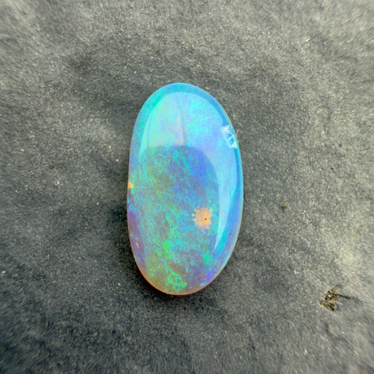 0.83cts Affordable Crystal Opal With A Blue Green Play Of Color, From Lightning Ridge Australia