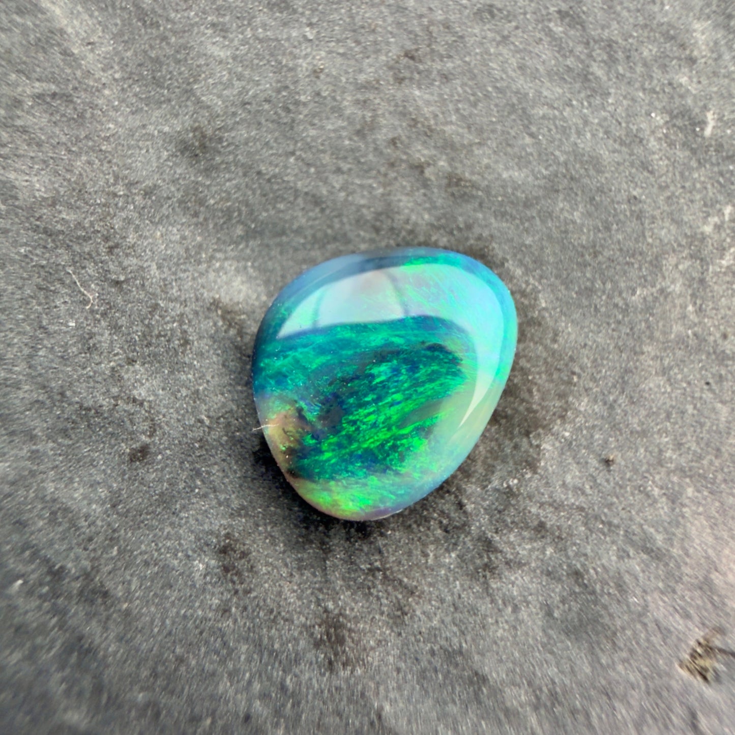 1.32cts Affordable Dark Opal With A Green Yellow Gold Play Of Color, From Lightning Ridge Australia (Copy)