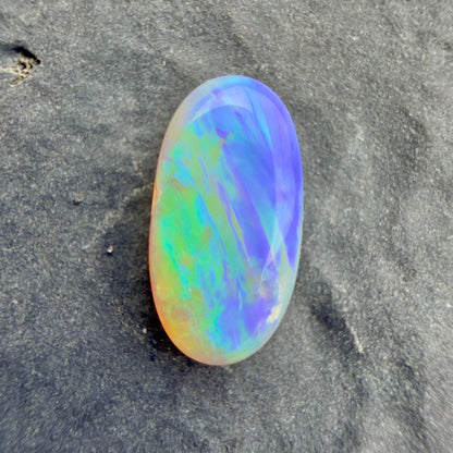 0.97cts Affordable Crystal Opal With A Vivid Green Blue Play Of Color, From Lightning Ridge Australia