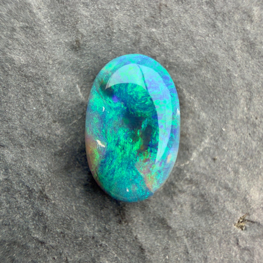 1.19cts Affordable Black Opal With A Vivid Green Blue Play Of Color, From Lightning Ridge Australia (Copy)
