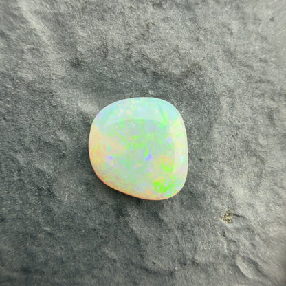 0.96cts Affordable Crystal Opal With A Green Yellow Gold Play Of Color, From Lightning Ridge Australia