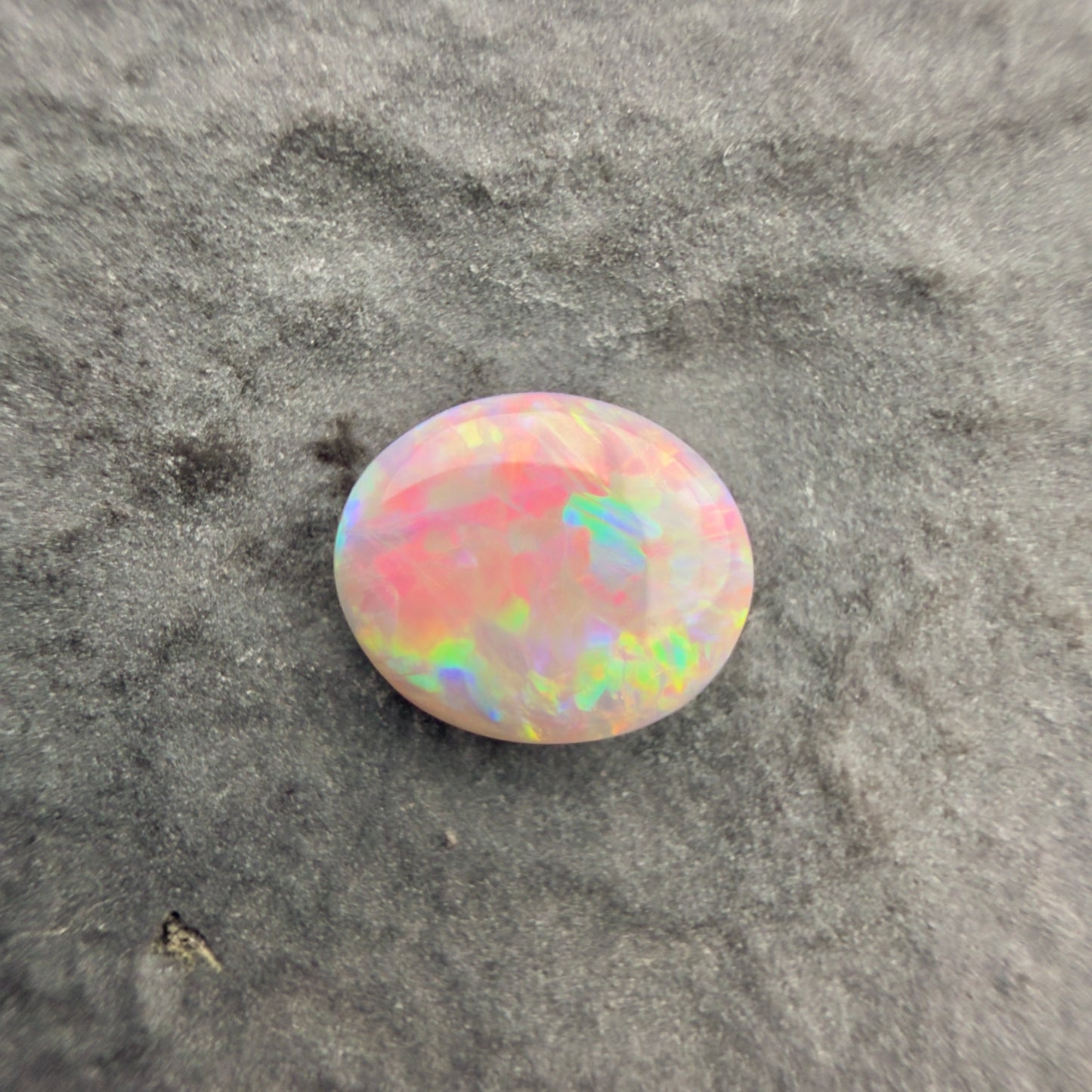 0.58cts Affordable Dark Opal With A Red Pink Multicolor Play Of Color, From Lightning Ridge Australia