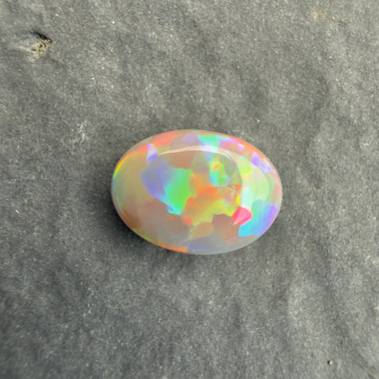 0.96cts Affordable Dark Opal With A Red Multicolor Play Of Color, From Lightning Ridge Australia