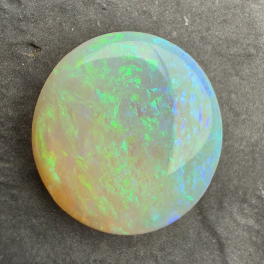 6.77cts Affordable Crystal Opal With A Green Blue Play Of Color, From Lightning Ridge Australia