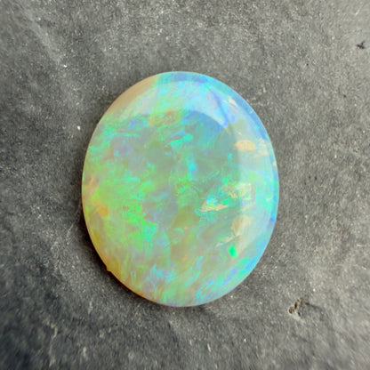 2.19cts Affordable Crystal Opal With A Green Blue Play Of Color, From Lightning Ridge Australia