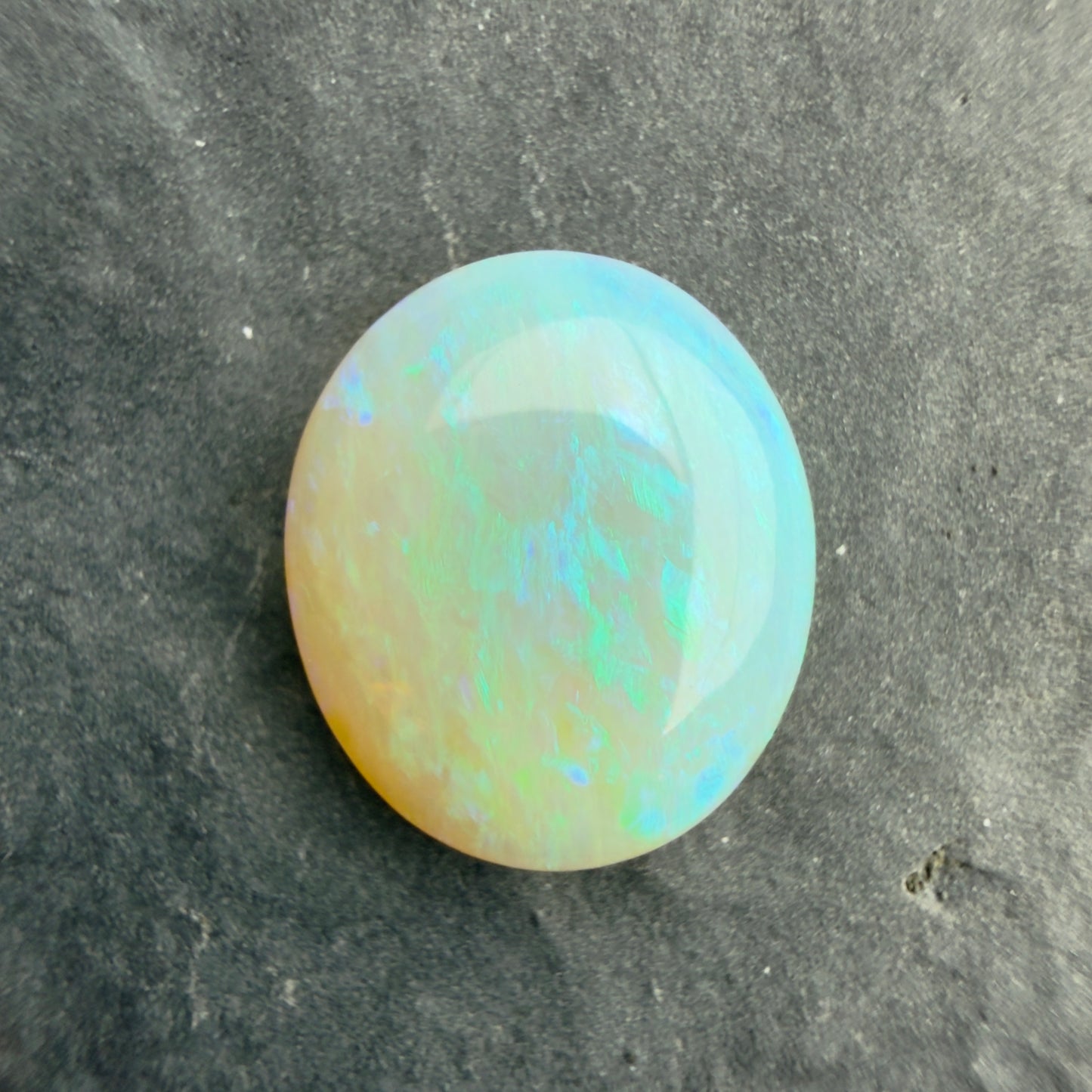 2.42cts Affordable Crystal Opal With A Green Blue Play Of Color, From Lightning Ridge Australia