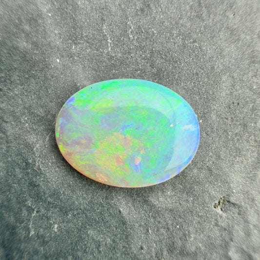 1.14cts Affordable Crystal Opal With A Green, Yellow, Gold Play Of Color, From Lightning Ridge Australia