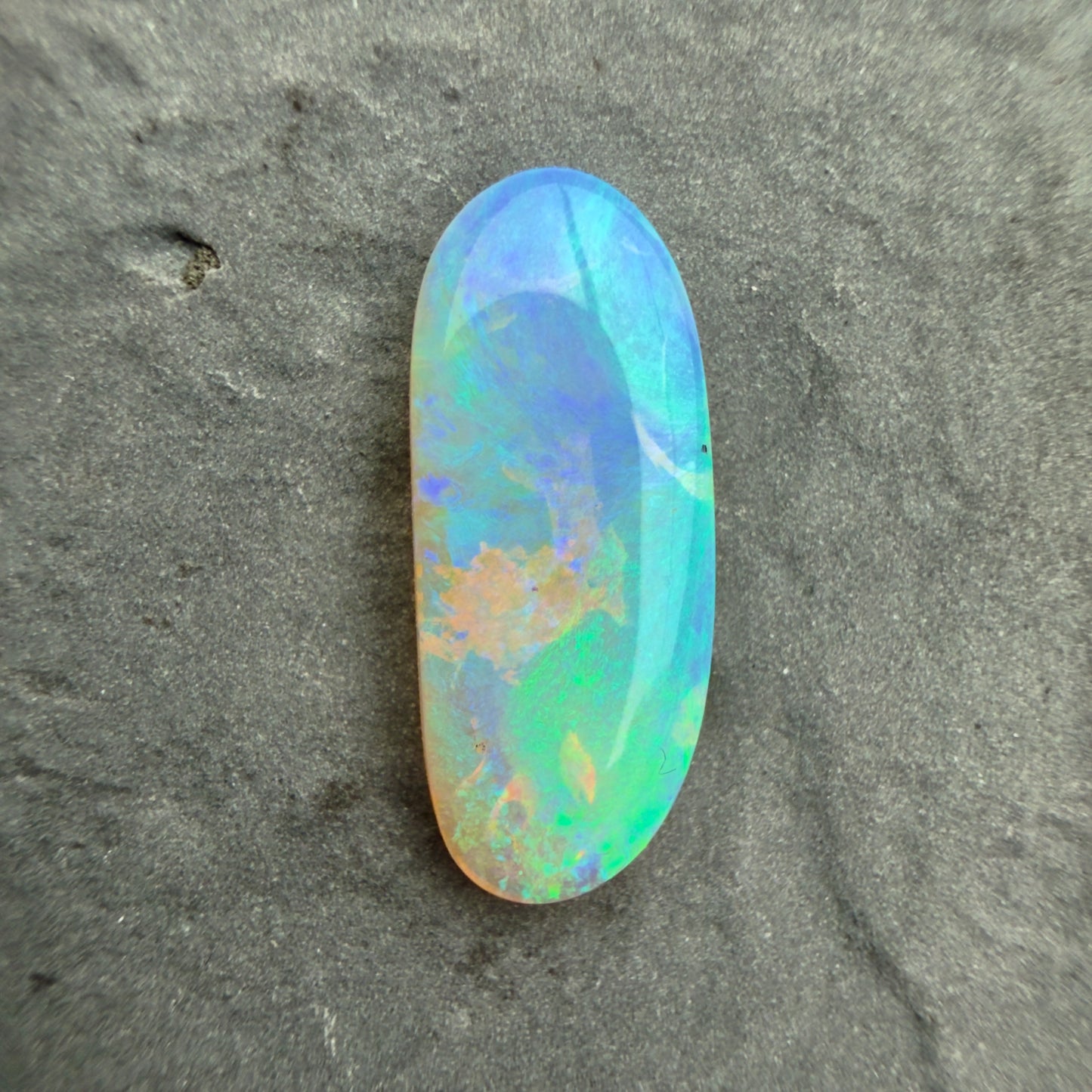 1.95 cts Affordable Crystal Opal With A Green Blue Play Of Color, From Lightning Ridge Australia
