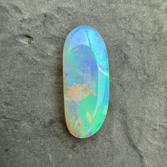 1.95 cts Affordable Crystal Opal With A Green Blue Play Of Color, From Lightning Ridge Australia