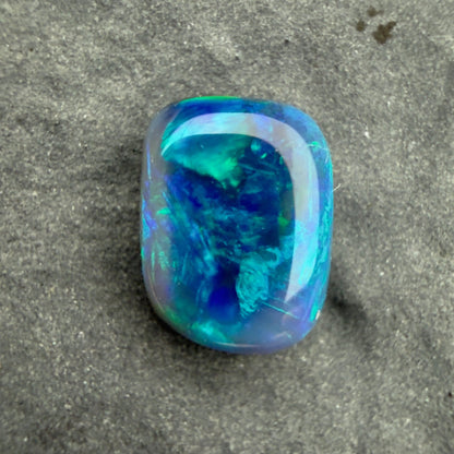 0.75cts Affordable Black Opal With A Blue Green Play Of Color, From Lightning Ridge Australia