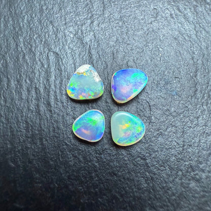 BUNDLE (price for parcel) Soft Triangular Crystal Opals With Minty Blues And Greens And Good Depth