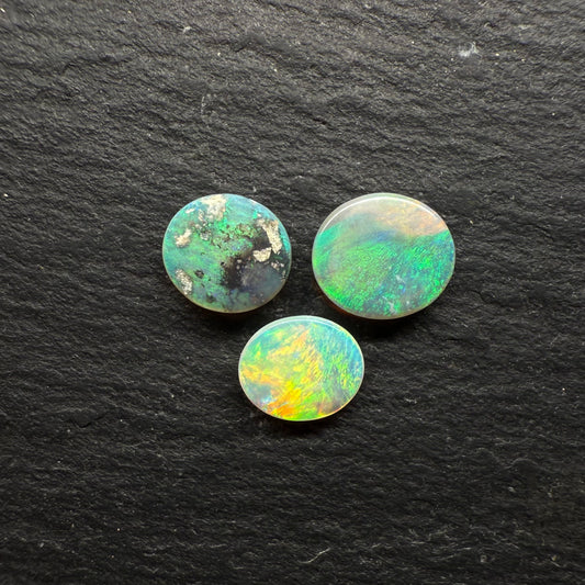 BUNDLE (price for parcel) Small Crystal Opals With Lovely Greens And Yellows