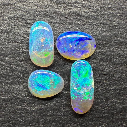 BUNDLE (price for parcel) Freeform Crystal Opals With Minty Blues And Greens