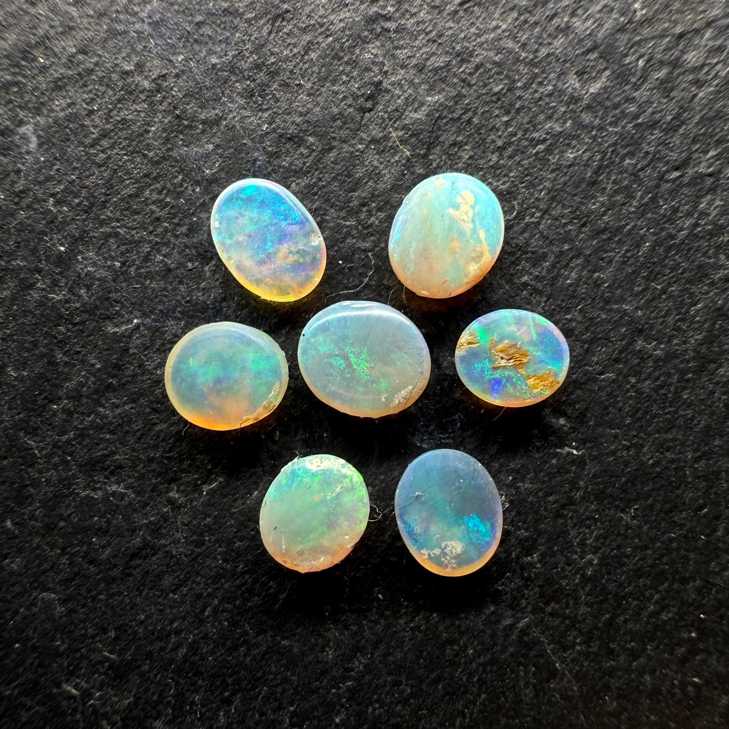 BUNDLE (price for parcel) Small Crystal Opals With Minty Green Colors