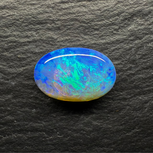 2.89ct Gem Crystal Opal With Minty Blue-Greens And Lots Of Depth