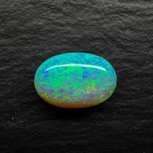 2.4ct Gem Crystal Opal With A Small Tightly Woven Floral Pattern, High Dome And Lots Of Depth
