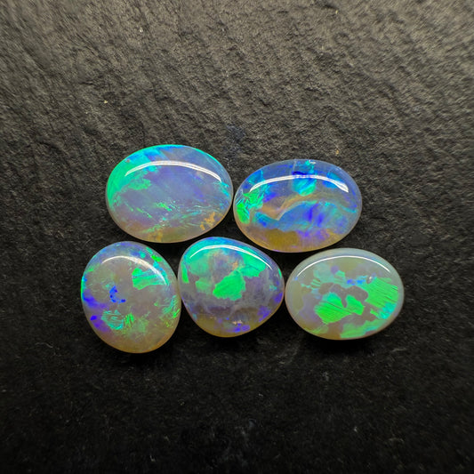 BUNDLE (Price For Parcel) Crystal Opals With Lovely Blocky Patterns And minty Greens and Blues