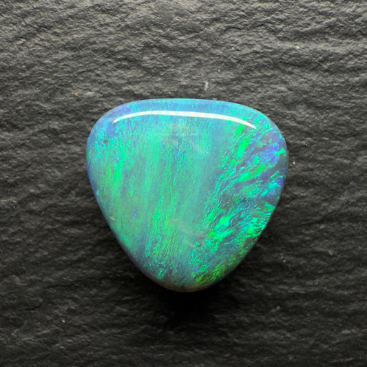 3.7ct Black Opal with A Lovely Teal Color Palette And A Moss Pattern