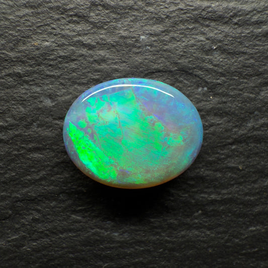 1.64ct Black Crystal Opal With A Minty Green Color Palette And Unique Pattern