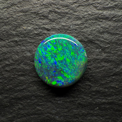 1ct Gem Black Opal With An Earthlike Green-Blue Moss Pattern