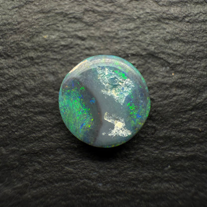 1ct Gem Black Opal With An Earthlike Green-Blue Moss Pattern