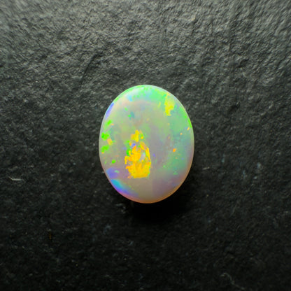 0.7ct Dark Opal, This Stone Has A Lovely Blocky Floral Pattern And A Pastel, Multi-color Palette