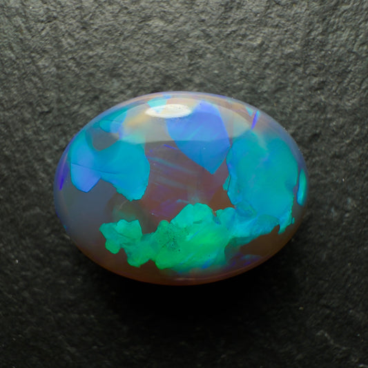 4.65ct Black Crystal Opal, This Gem Has Soft Glowing Minty Blues And Greens And A Very Unique Pattern