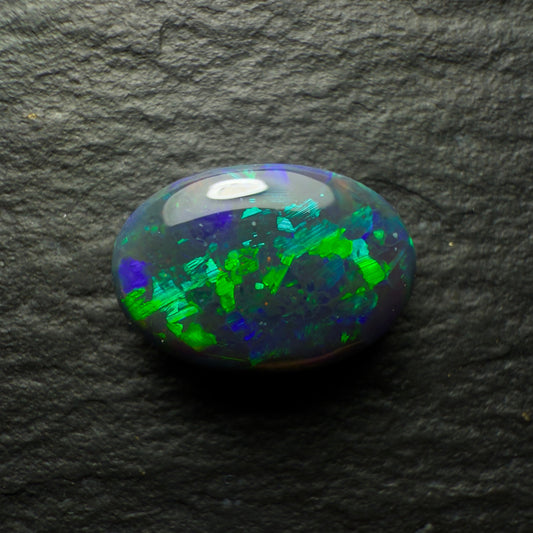 1.05ct Black Opal With A Lovely Green-Blue Speckled Pattern
