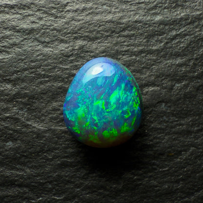 1.1ct Black Opal, Thes Gem Has A Lovely Blue-Green Color Pallette And A Moss Pattern
