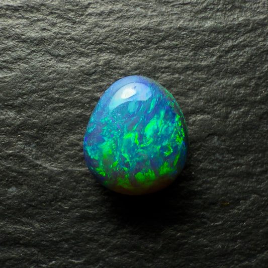 1.1ct Black Opal, Thes Gem Has A Lovely Blue-Green Color Pallette And A Moss Pattern