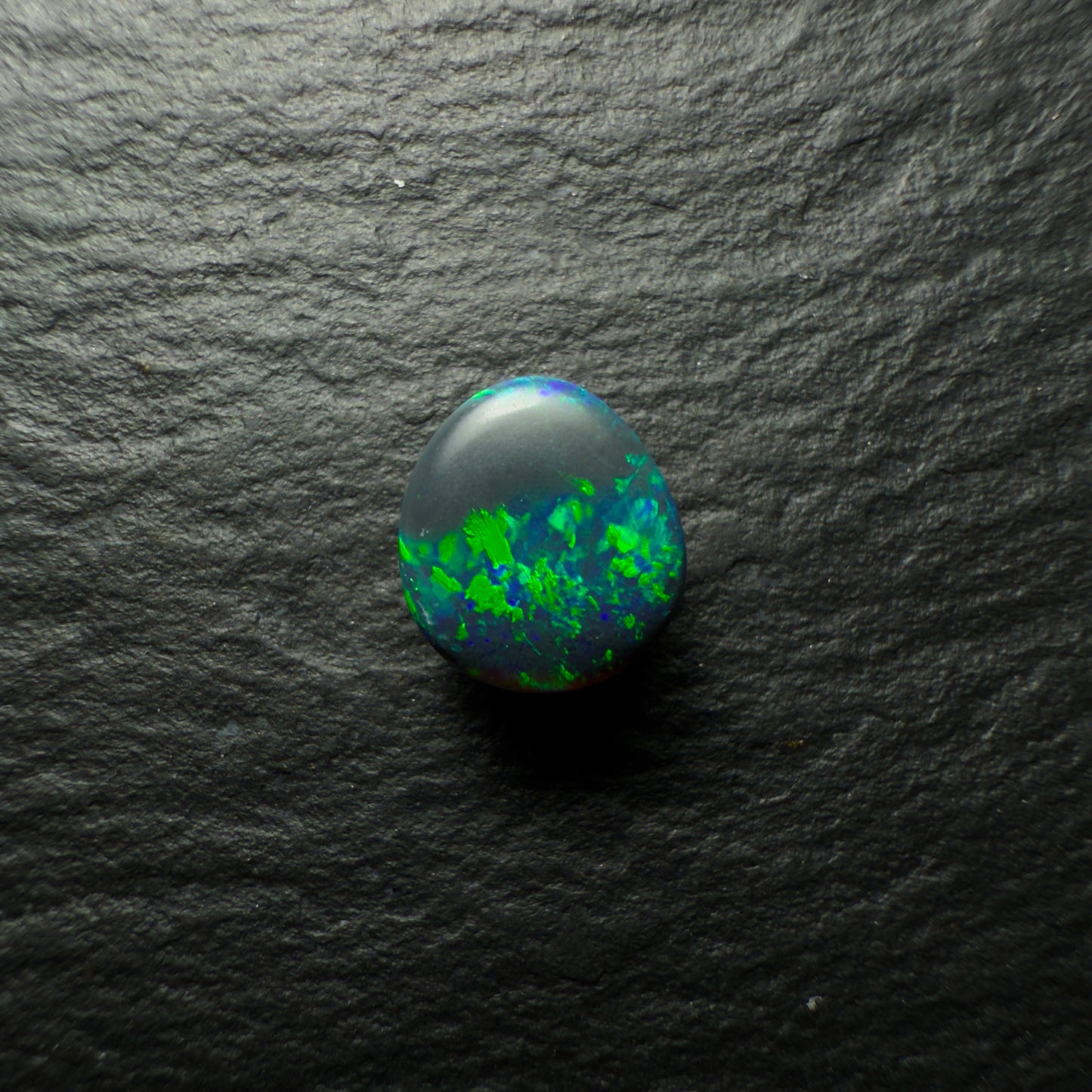 1.1ct Black Opal, Thes Gem Has A Lovely Blue-Green Color Pallette And A Moss Pattern
