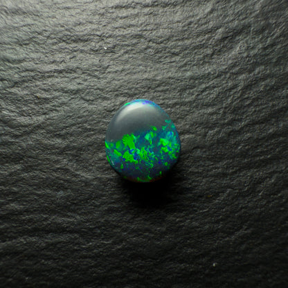1.1ct Black Opal, Thes Gem Has A Lovely Blue-Green Color Pallette And A Moss Pattern