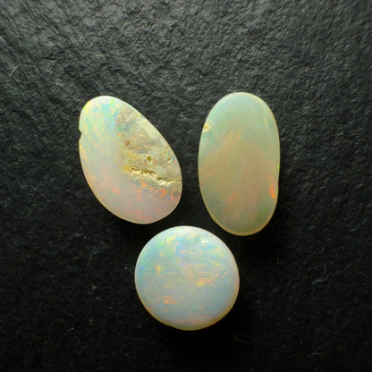 BUNDLE (Price For Parcel) Assorted Light Based Opals With Warm Color Palettes