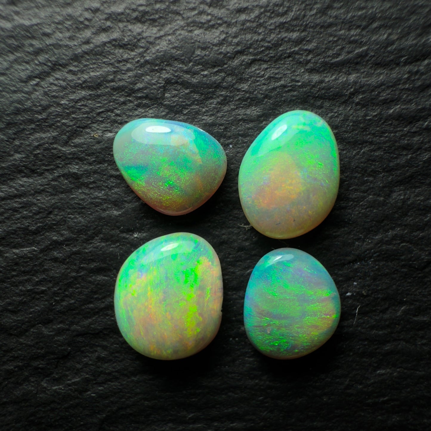BUNDLE (Price For Parcel) Freeform Opals With Minty green Colors And Small Flash Pattern