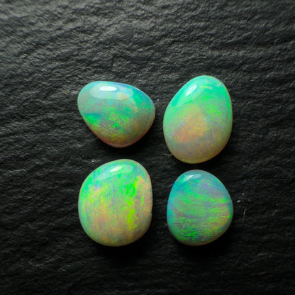 BUNDLE (Price For Parcel) Freeform Opals With Minty green Colors And Small Flash Pattern