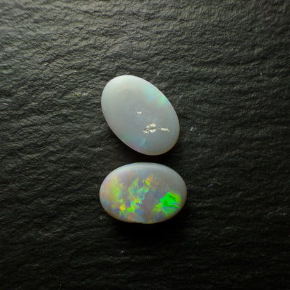 Pair (Price For Parcel) Mismatched Dark Opal Pair 2.3cts Total