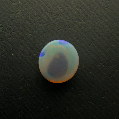 1.63 Black Crystal Opal, This Stone Has A Blocky, Green-Blue Pattern And Lots Of Depth