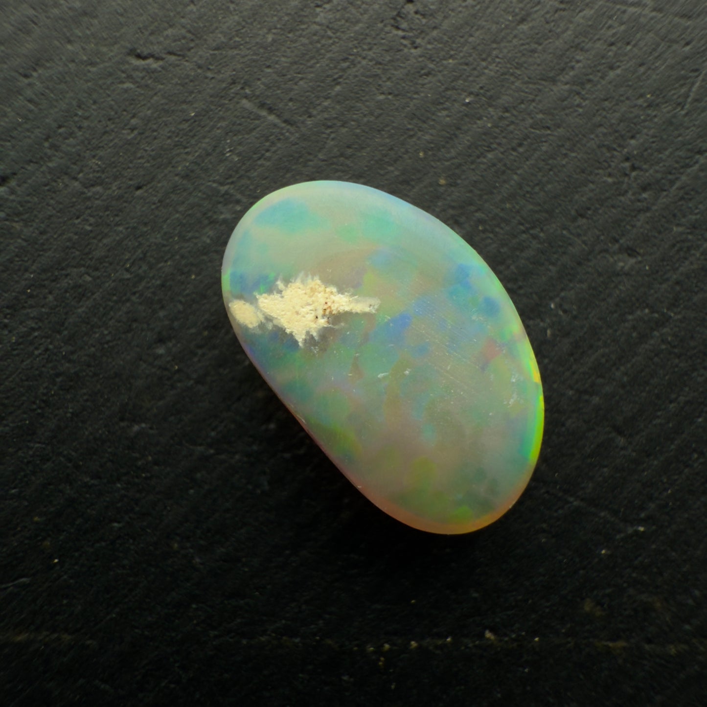 1.09ct Dark Opal With A Brilliant Multi Color Palette And A Flagstone like Pattern